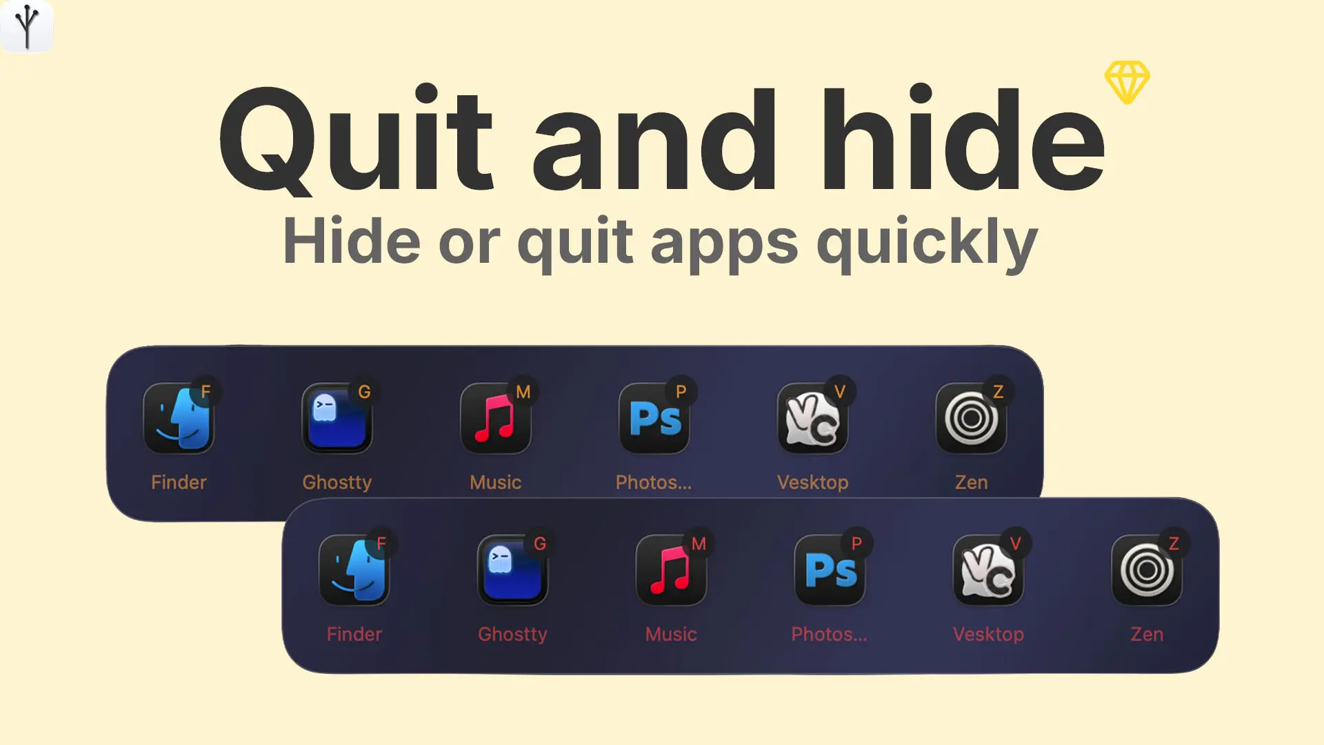 Hide mode